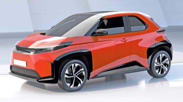 The Future Of Small Cars Auto Express   Toyota Bz 